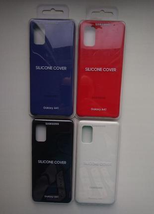 Чехол для смартфона samsung silicone cover samsung a41 (ef-pa415tbegru)1 фото