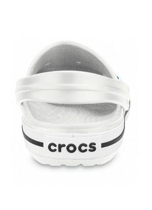 Сабо кроксы crocs crocband white2 фото