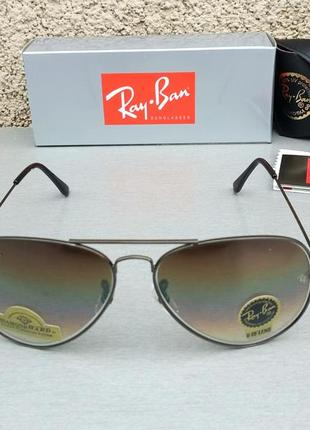 Ray ban aviator очки капли унисекс с бензиновым зеркальным напылением линзы стекло1 фото