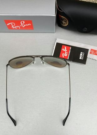 Ray ban aviator очки капли унисекс с бензиновым зеркальным напылением линзы стекло5 фото