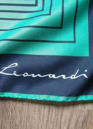 Подписной платок известного бренда leonardi/ 77 х2 фото