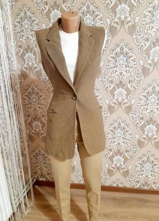 Шерстяной жилет жилетка брендовая dkny donna karan