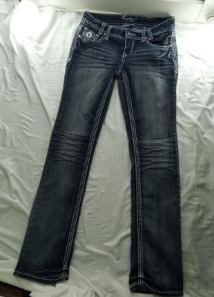 Amethyst джинсы стильные стилизированные брендовые прямые