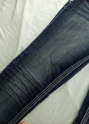 Amethyst джинсы стильные стилизированные брендовые прямые6 фото