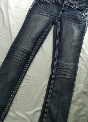 Amethyst джинсы стильные стилизированные брендовые прямые9 фото