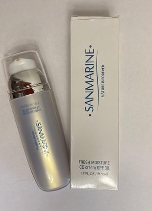 Солнцезащитный сс крем с тональным эффектом spf30 sanmarine сс cream spf30 50мл