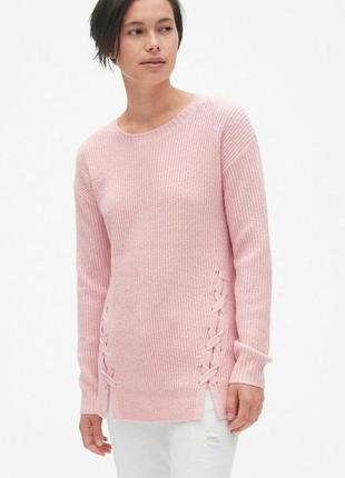Gap сша оригинал стильный джемпер свитшот пудровый свитер! xs