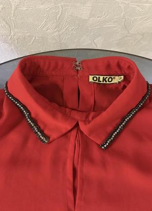 Блуза красная olko3 фото