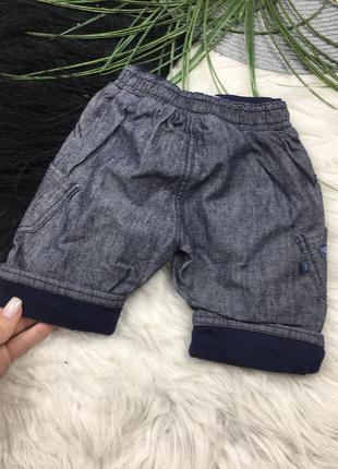 Штанці-бриджі джинси на 0-3 міс4 фото