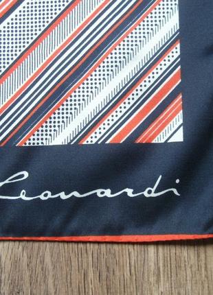 Подписной платок известного бренда leonardi. / 77 х 782 фото
