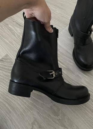 Кожаные сапоги ботинки clarks