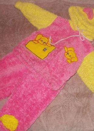 Теплый костюмчик на девочку!