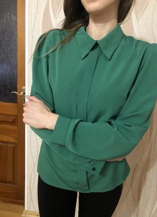 Рубашка зелёная возможен торг2 фото