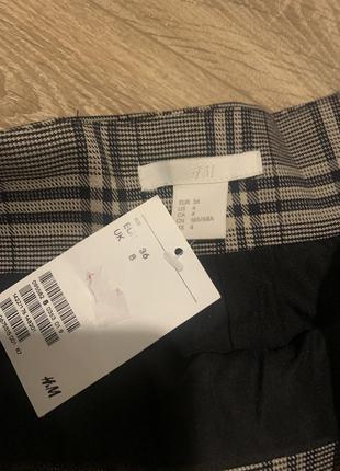 Модна спідниця олівець в клітку h&m 36р.3 фото