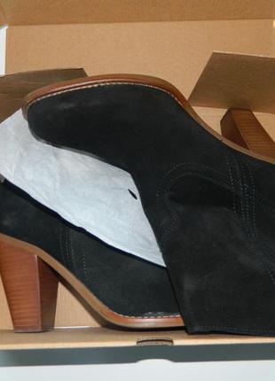 Новые шикарные ботинки- казачки mango из натуральной замши, кожаная стелька2 фото