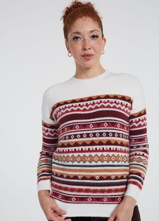 Свитер fairisle с жаккардовым рисунком из смесовой шерсти long tall sally8 фото