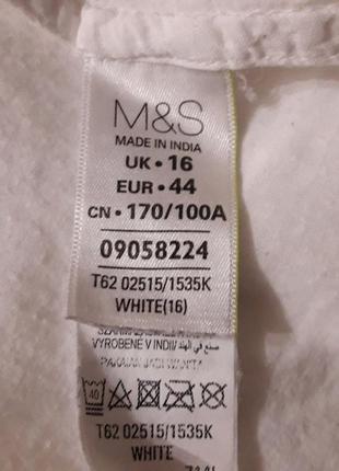 M&s р. 16 100% бавовна сорочка блуза4 фото
