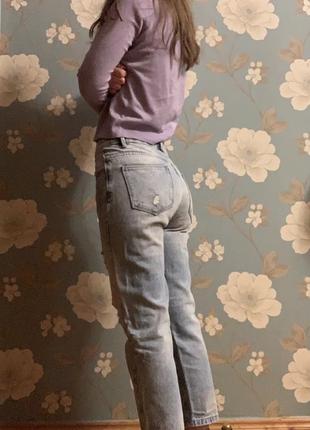 Модные светло-голубые укороченные джинсы cropp2 фото