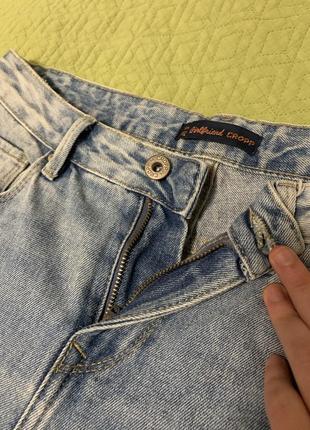 Модные светло-голубые укороченные джинсы cropp4 фото