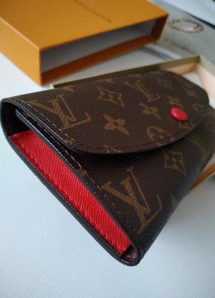 Кошелек женский красная кнопка в стиле louis vuitton ❣️хит продаж!4 фото