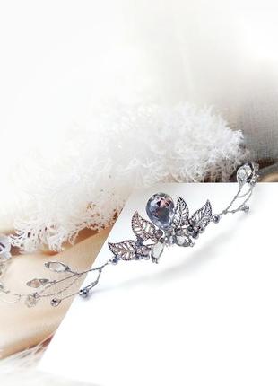 Ельфійська ветка мужская диадема летучая мышь унісекс обруч налобное украшение косплей эльф1 фото