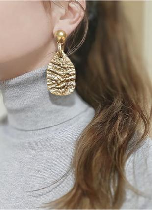 Серьги из кожи 2