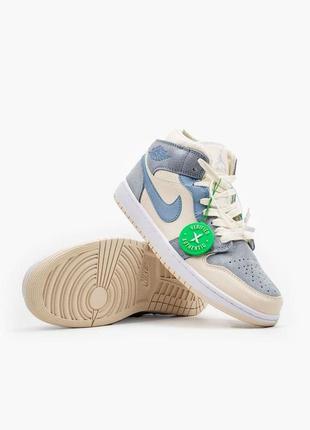 Nike air jordan 1 mid se sail light blue🆕шикарные кроссовки найк🆕купить наложенный платеж