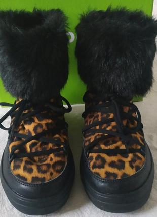 🐊🐊🐊сrocs® lodgepoint lace boot leopard/black🐆🐆🐆 сапожки теплые ботинки moon boot w9🐊🐆🐊🐆🐊3 фото