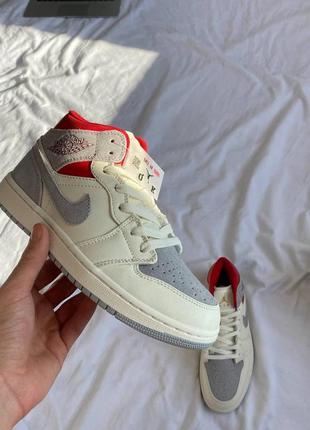 Nike air jordan 1gs light smoke grey🆕шикарные кроссовки найк🆕купить наложенный платеж2 фото