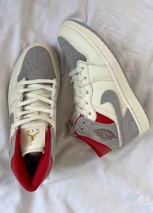 Nike air jordan 1gs light smoke grey🆕шикарные кроссовки найк🆕купить наложенный платеж3 фото