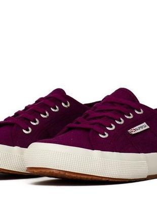 Кроссовки , кеды superga classic burgundy