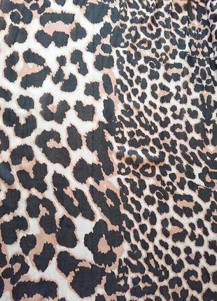 Леопардовый большой шарф палантин шаль dune4 фото