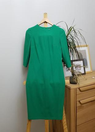 Стильное зелёное платье musthave офис чехол футляр2 фото
