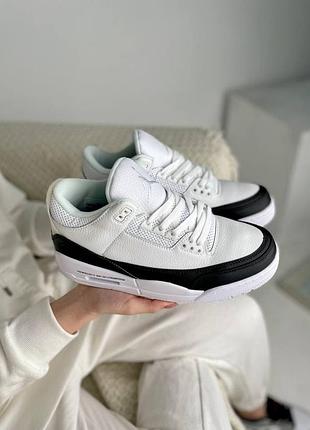 Чоловічі кросівки nike air jordan 4 black/white