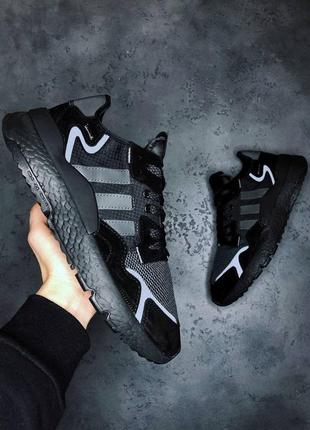 Чоловічі кросівки adidas nite jogger all black