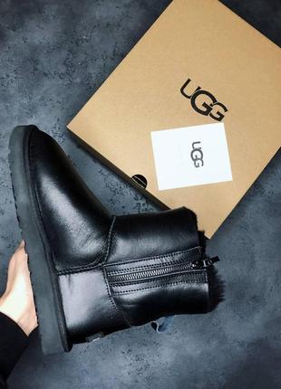 Женские угги  ugg classic mini ii boot zip3 фото