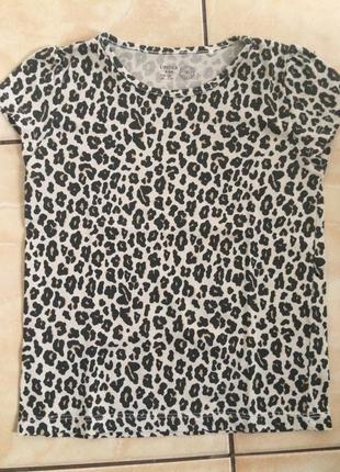 Леопардова футболка/топ lindex p.98
