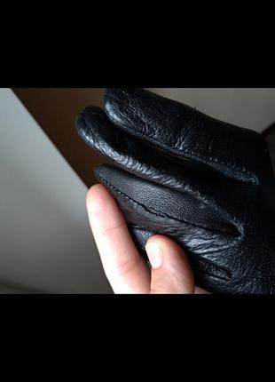 Шкіряні рукавички натуральна шкіра2 фото