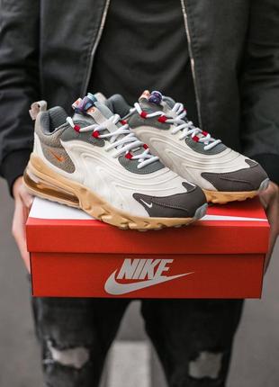 👌nike air max 270 react travis scott👌мужские кроссовки найк 270, кросівки найк аір макс 270 осінь-весна3 фото