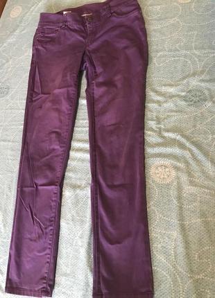 Джинси beneton колір фіолетовий2 фото