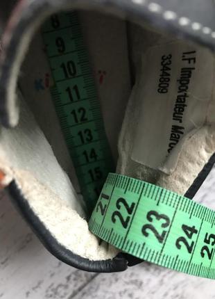 Крутые кожаные замш деми ботинки кроссовки кеды размер 24(15,5см стелька)5 фото