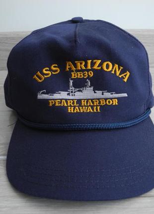 Кепка бейсболка uss arizona pearl harbor ( made in usa ) новое