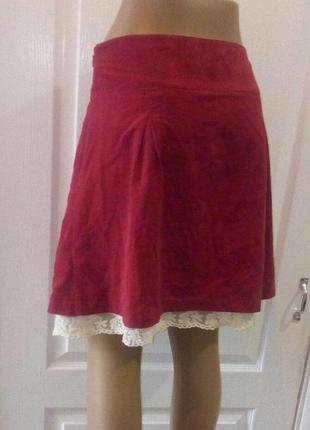 Вельветовая юбка bondelid, размер m-l4 фото