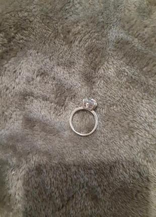Серебряное кольцо с золотой вставкой2 фото