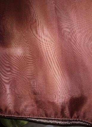 Розтяжка тюль в коричневому кольорі3 фото