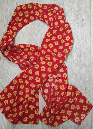Красивий шарф в квіточки3 фото