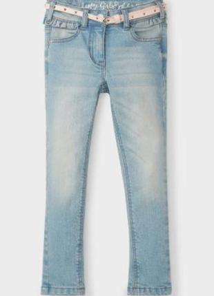 Зауженные стильные джинсы для девочки бренд c&a (германия)