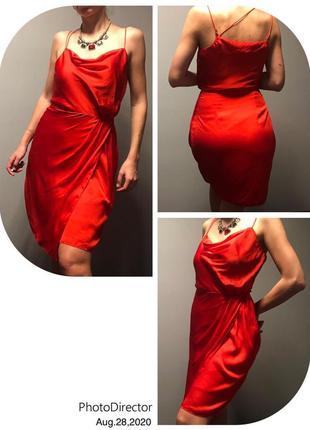 Сукня яскраво-червоного кольору h&m2 фото