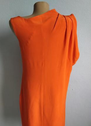 Ексклюзивна сукня із 100% натурального шовку, кораловий колір.2 фото