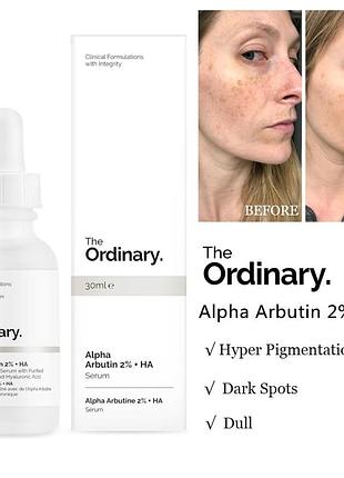 The ordinary  alpha arbutin 2% + ha сыворотка для осветления пигментных пятен1 фото